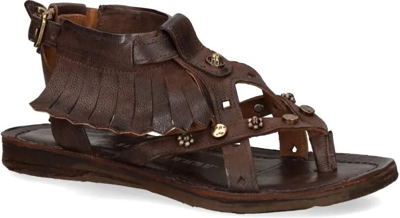 A.S.98 Sandalen met franje Bruin - Foto 3