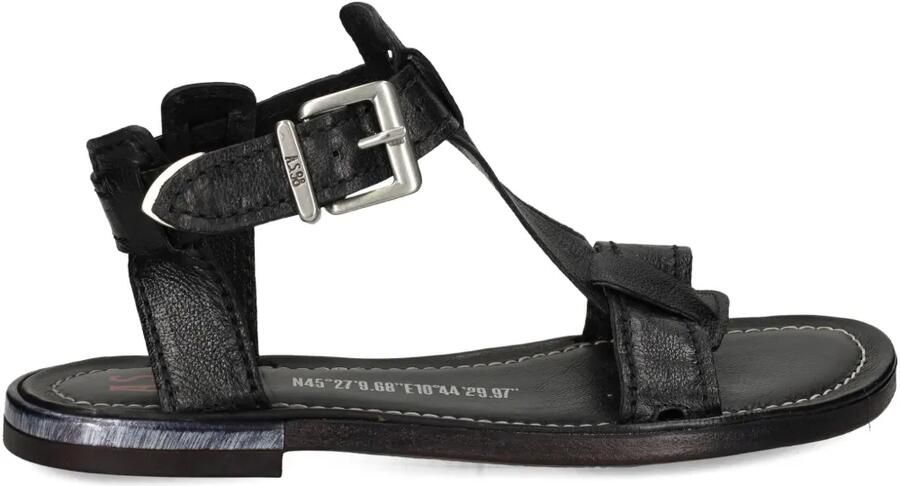 A.S.98 Sandalen met gespbandje Zwart