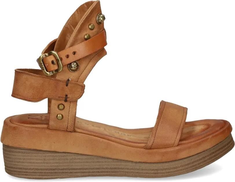 A.S.98 Sandalen met studs Bruin