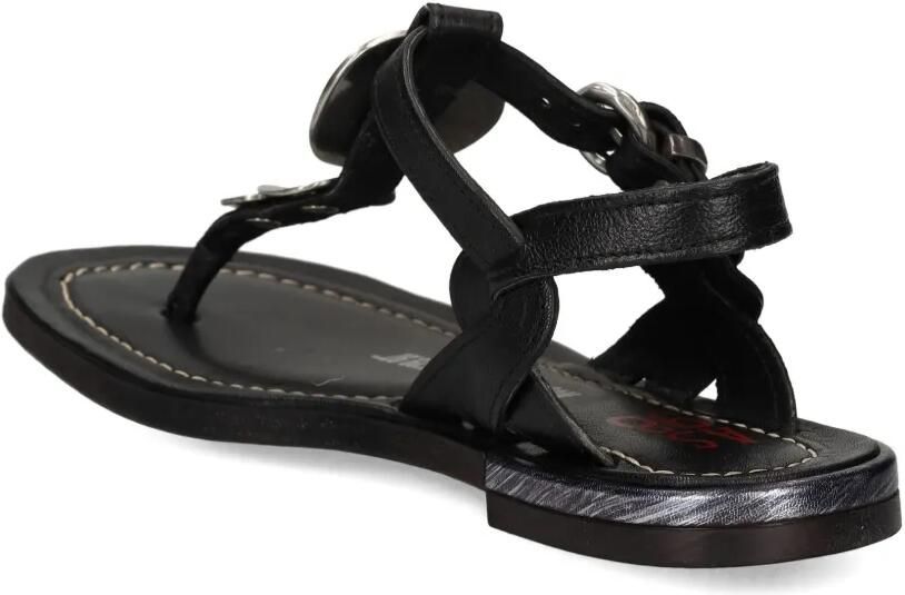 A.S.98 Sandalen met T-bandje Zwart - Foto 3