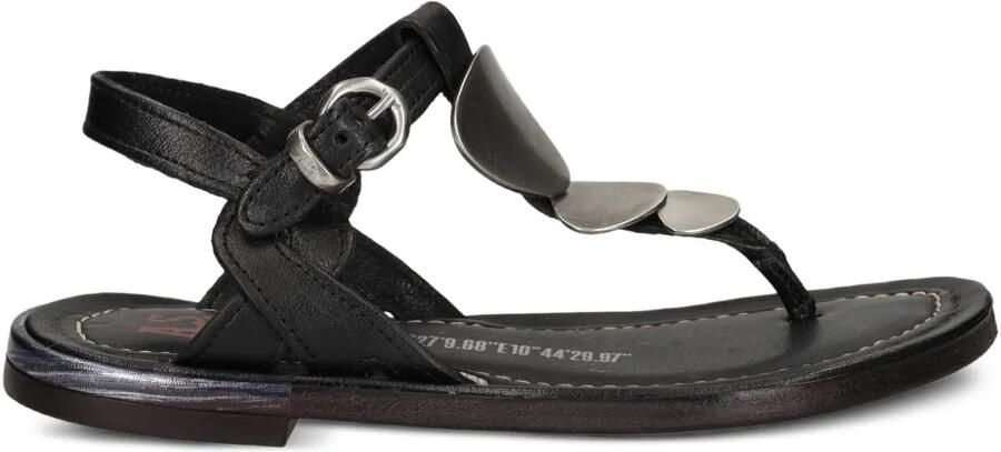 A.S.98 Sandalen met T-bandje Zwart - Foto 4