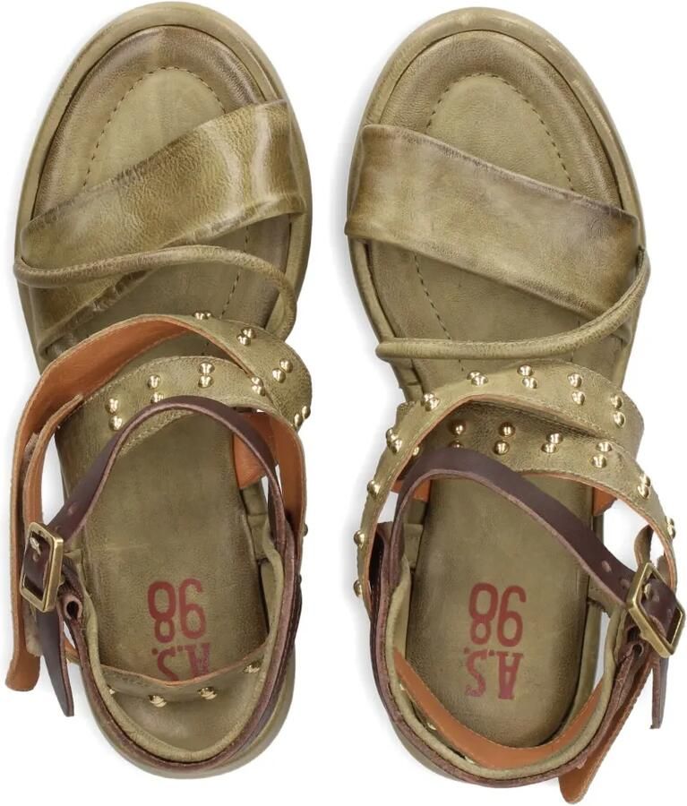 A.S.98 Shiloh sandalen met studs Grijs - Foto 2