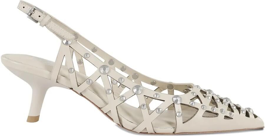 Ash 50mm leren pumps Beige