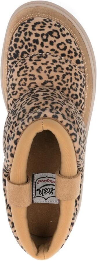 Ash 70mm Onyx laarzen met luipaardprint en plateauzool Bruin - Foto 4