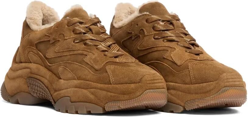 Ash Addict Bis panelled shearling-lined sneakers Bruin - Foto 3