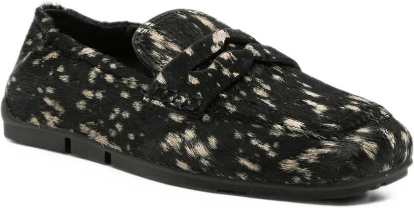Ash animal-print loafers Zwart - Foto 2
