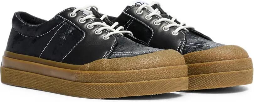 Ash Aster leren low-top sneakers met contrasterende stiksels Zwart - Foto 3