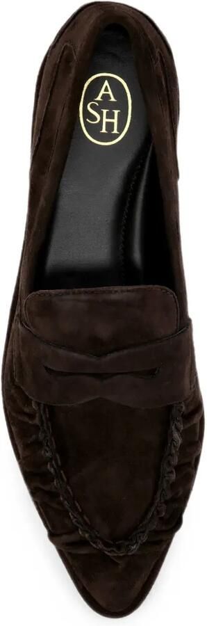 Ash Babe penny loafers met ruches Bruin - Foto 3