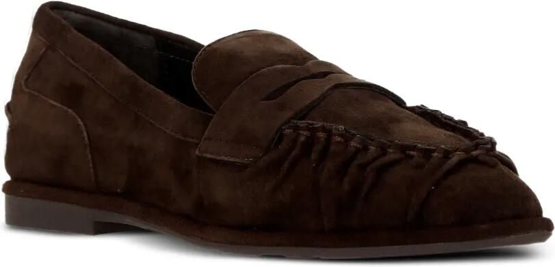 Ash Babe penny loafers met ruches Bruin - Foto 2