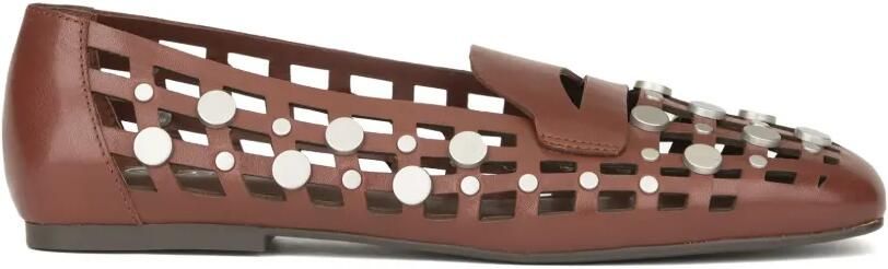 Ash Bali loafers verfraaid met studs en uitgesneden details Rood