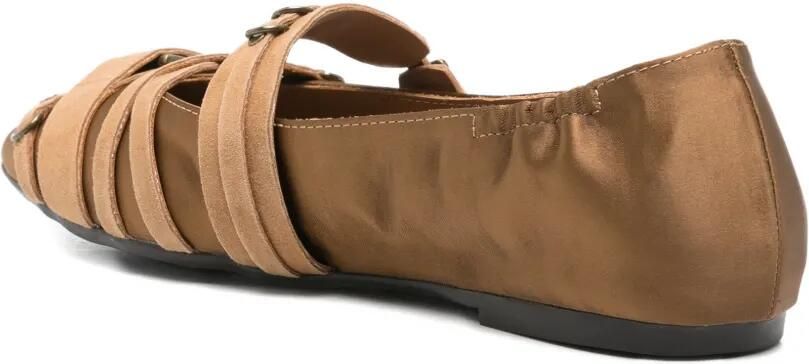 Ash Ballerina's met puntige neus en strik detail Bruin - Foto 3