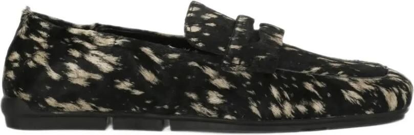 Ash Barkley loafers met dierenprint Zwart