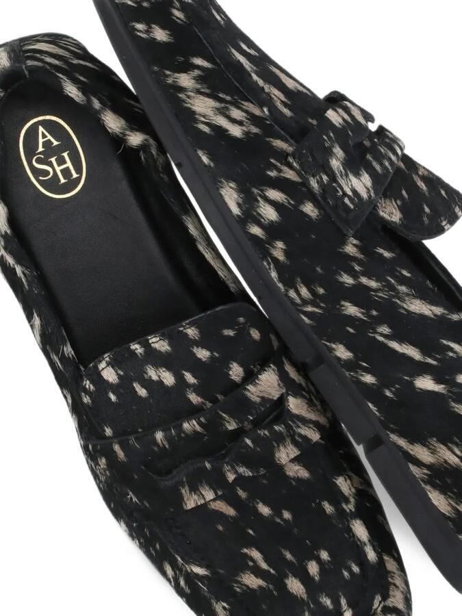 Ash Barkley loafers met dierenprint Zwart - Foto 2