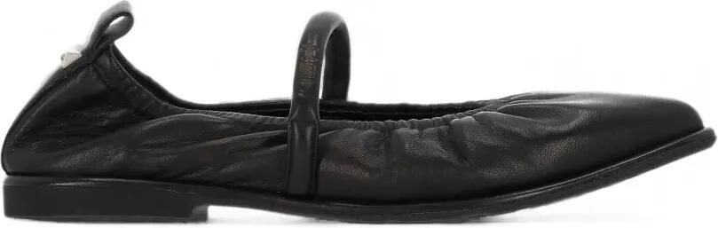 Ash Bella elastische ballerina's met puntige neus Zwart
