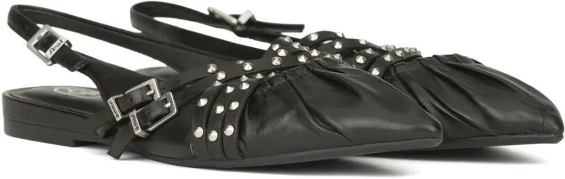 Ash Bianca leren ballerina's met studs Zwart - Foto 3