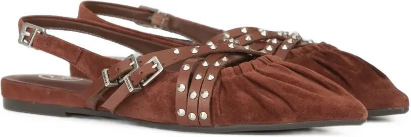 Ash Bianca slingback ballerina's met studs Rood - Foto 2