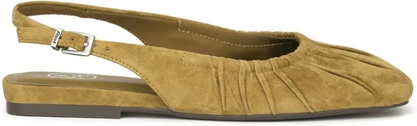 Ash Bibi ruched slingback ballet flats Groen