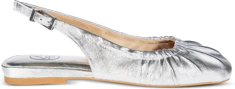 Ash Bibi slingback pumps met ruches Zilver