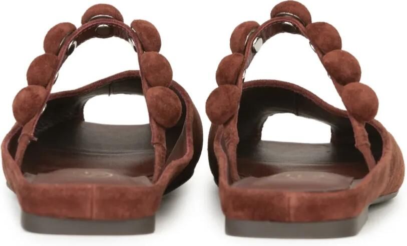 Ash Blanche platte suède sandalen Rood - Foto 2