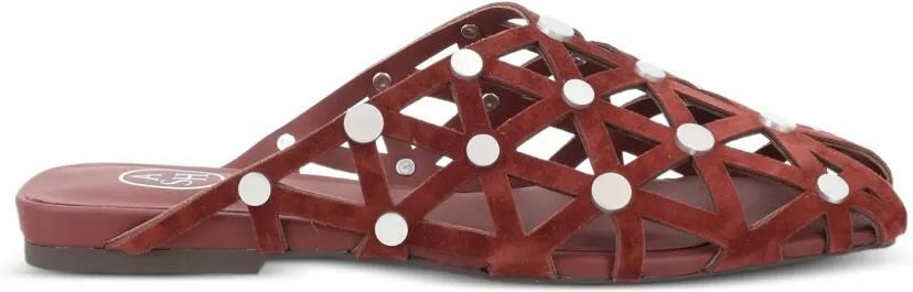 Ash Bone slippers verfraaid met studs Bruin