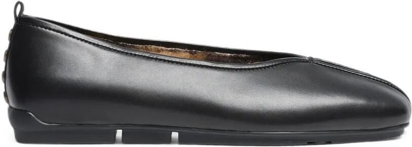 Ash Breeze leren ballerina's met studs en voering Zwart