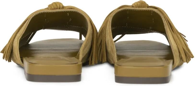 Ash Brigitte fringe-detail flat sandals Groen - Foto 2