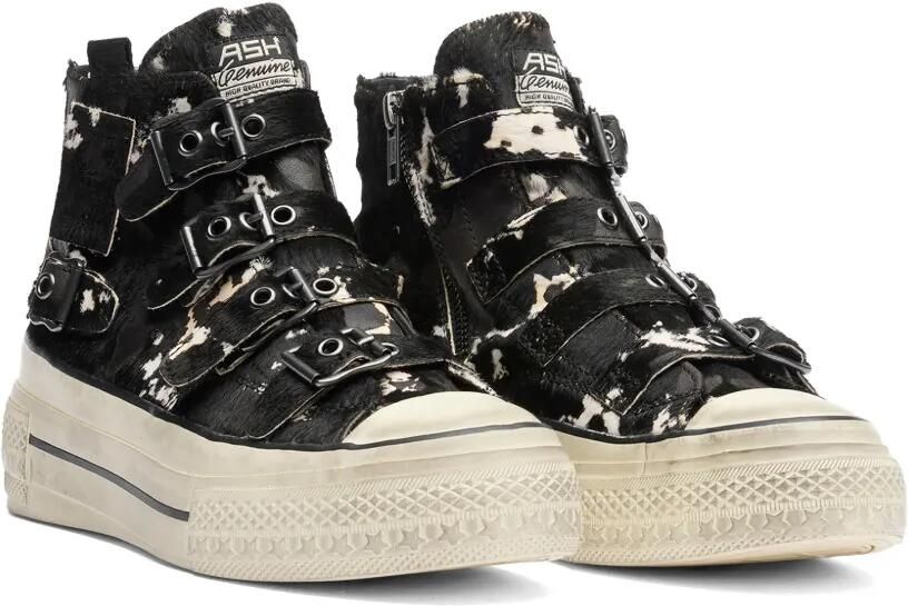 Ash buckled pony-hair sneakers Zwart - Foto 3