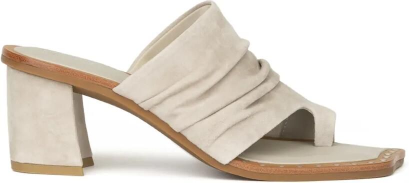 Ash Corine ruched toe-post sandals Grijs
