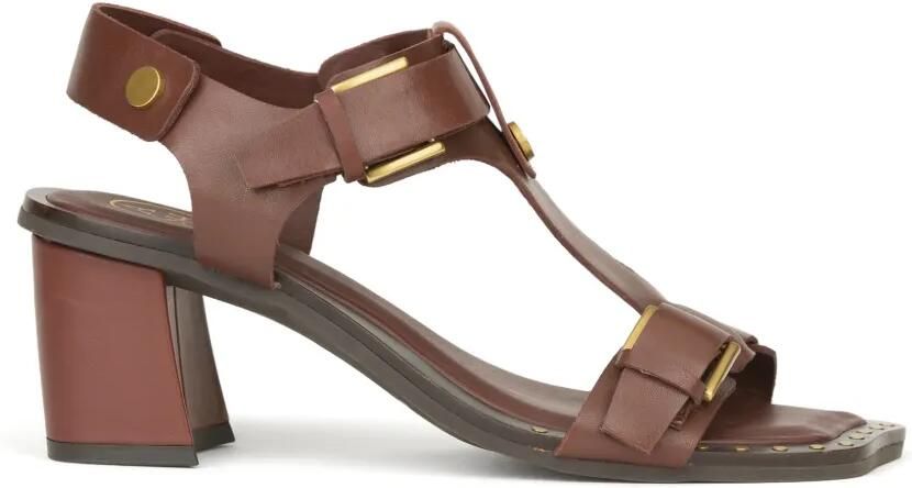 Ash Criss calf leather sandals Bruin