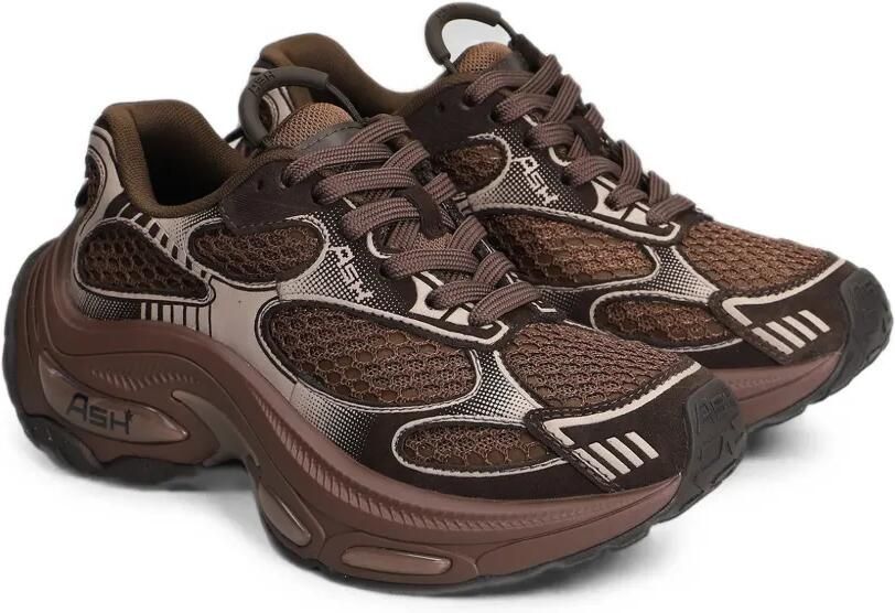 Ash Dragon low-top sneakers met mesh vlak Bruin - Foto 3