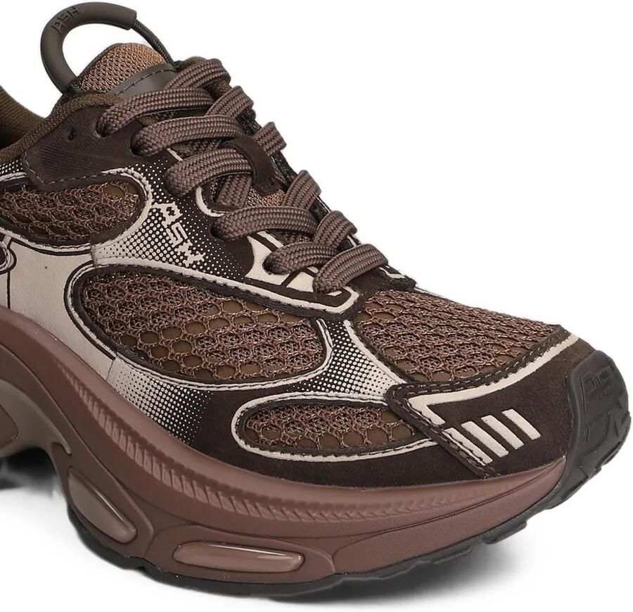 Ash Dragon low-top sneakers met mesh vlak Bruin - Foto 2