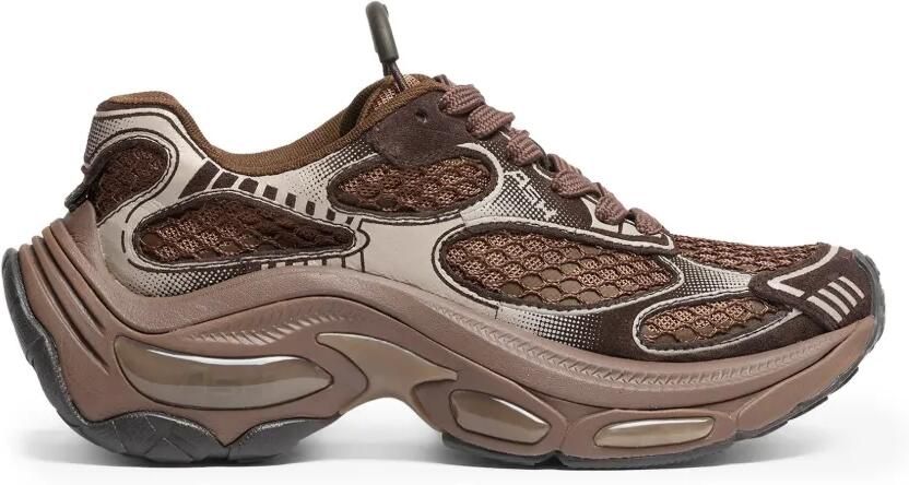 Ash Dragon low-top sneakers met vlakken Bruin