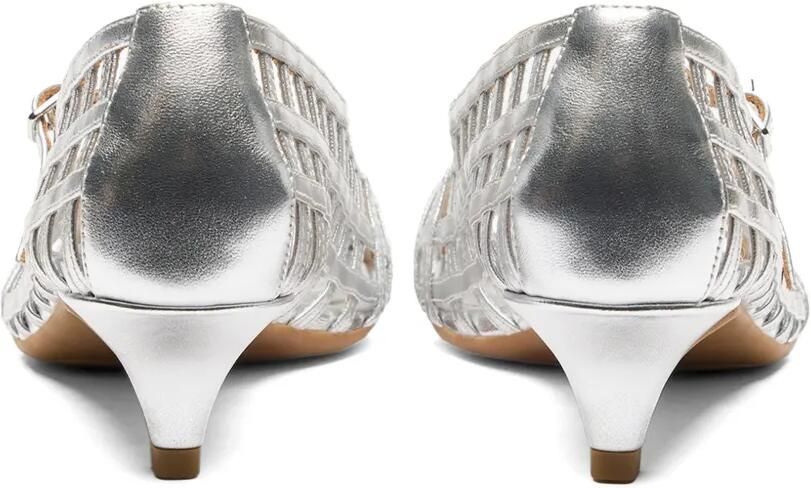 Ash Ego pumps met kooidetail en hak Zilver - Foto 2