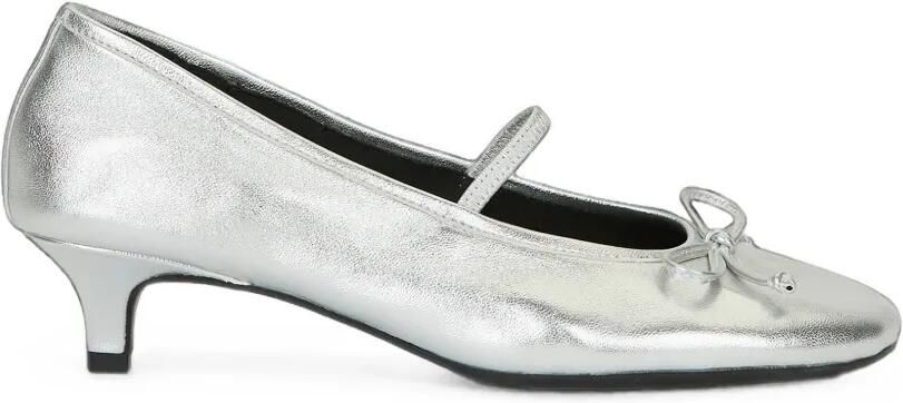 Ash Elodie Bis pumps met strikdetail en hak Zilver