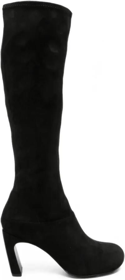 Ash Emmy suede-finish knee-high boots Zwart