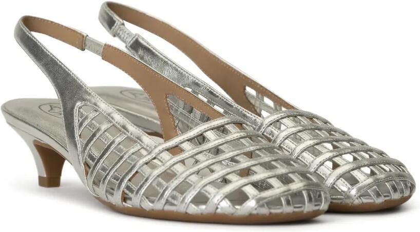 Ash Enji slingback pumps met hak Zilver - Foto 3