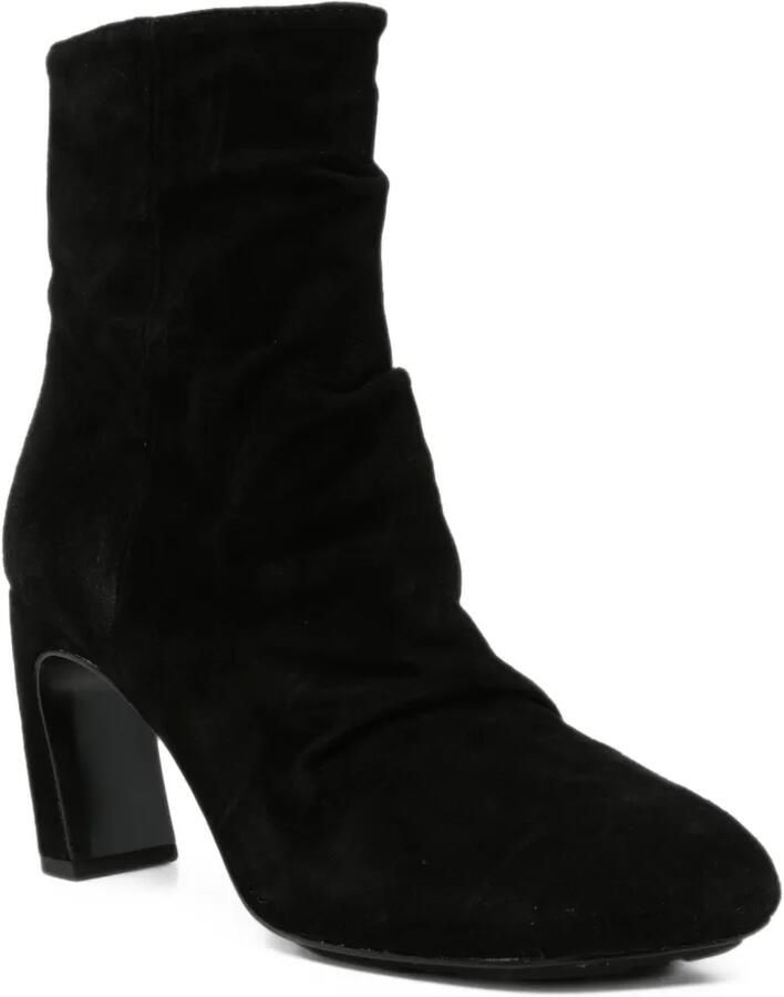 Ash Estelle ruched suede ankle boots Zwart - Foto 2