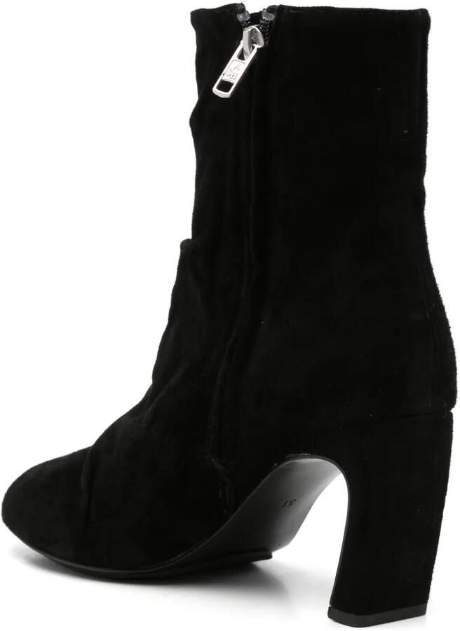 Ash Estelle ruched suede ankle boots Zwart - Foto 3