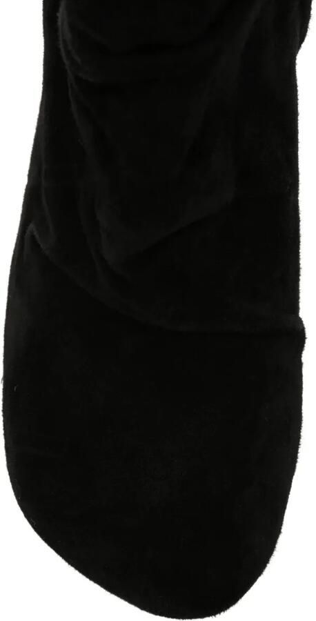 Ash Estelle ruched suede ankle boots Zwart - Foto 4