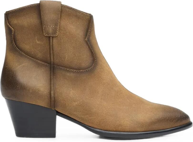 Ash Fame cowboy-enkellaarzen met vervaagd effect Beige