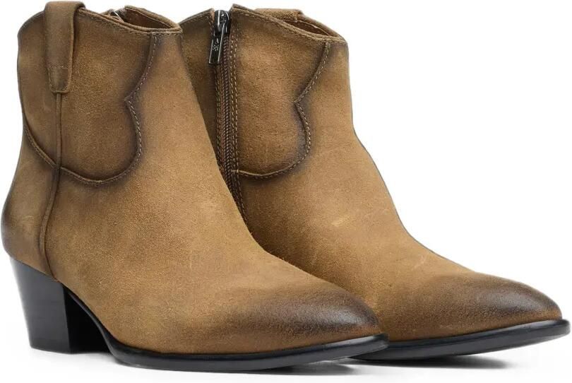 Ash Fame cowboy-enkellaarzen met vervaagd effect Beige - Foto 3