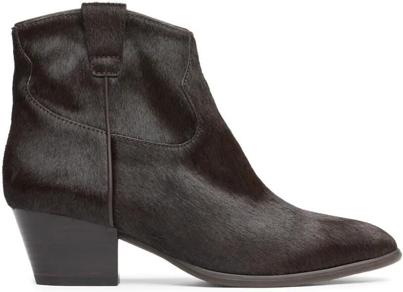 Ash Fame enkellaarzen met pony-effect Bruin