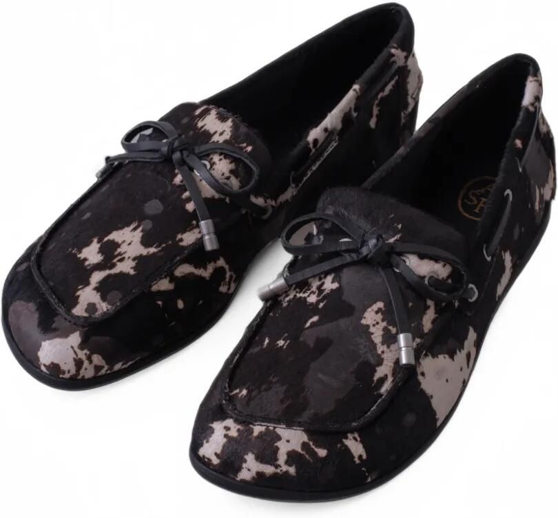 Ash Joker kalfshaar loafers met strikdetail Zwart - Foto 2