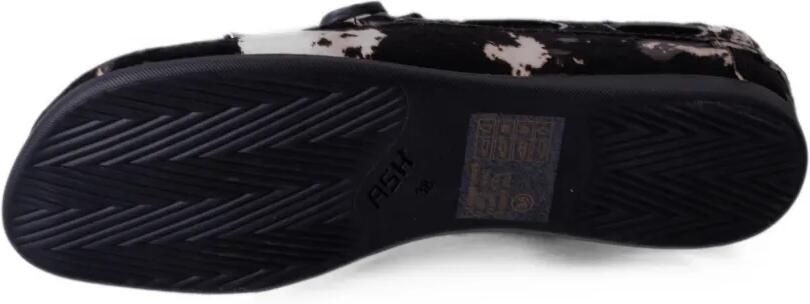 Ash Joker kalfshaar loafers met strikdetail Zwart - Foto 5