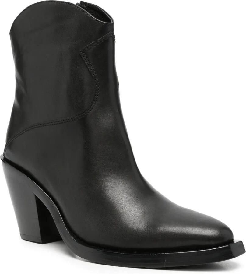 Ash Judy pointed-toe leather boots Zwart - Foto 2