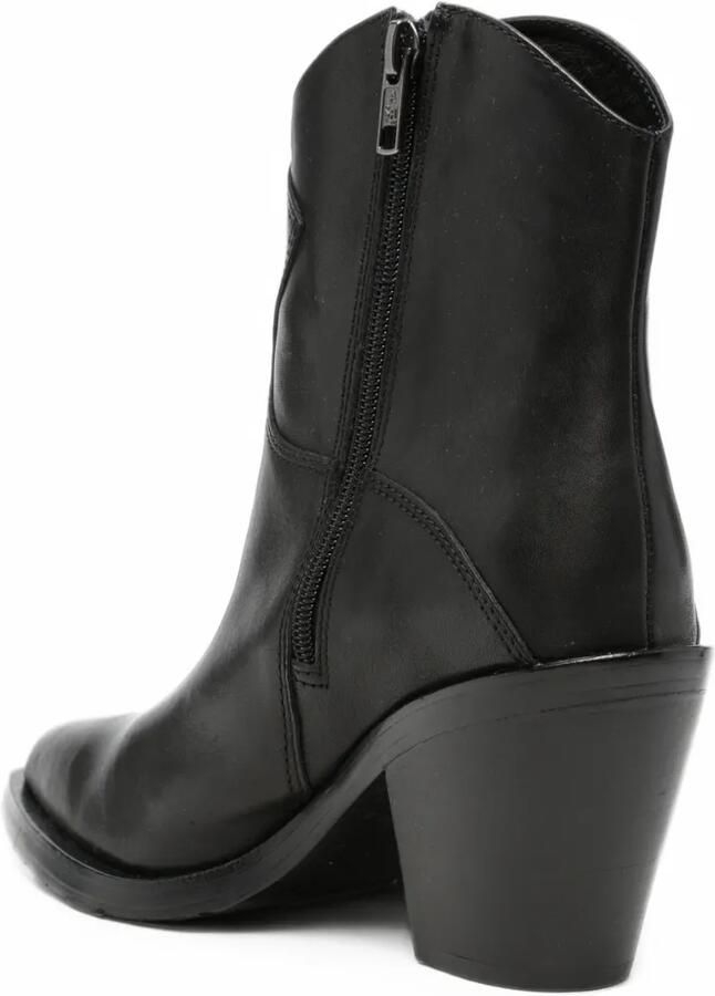 Ash Judy pointed-toe leather boots Zwart - Foto 3