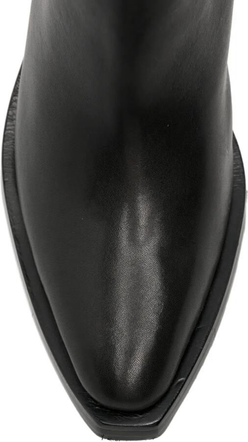 Ash Judy pointed-toe leather boots Zwart - Foto 4