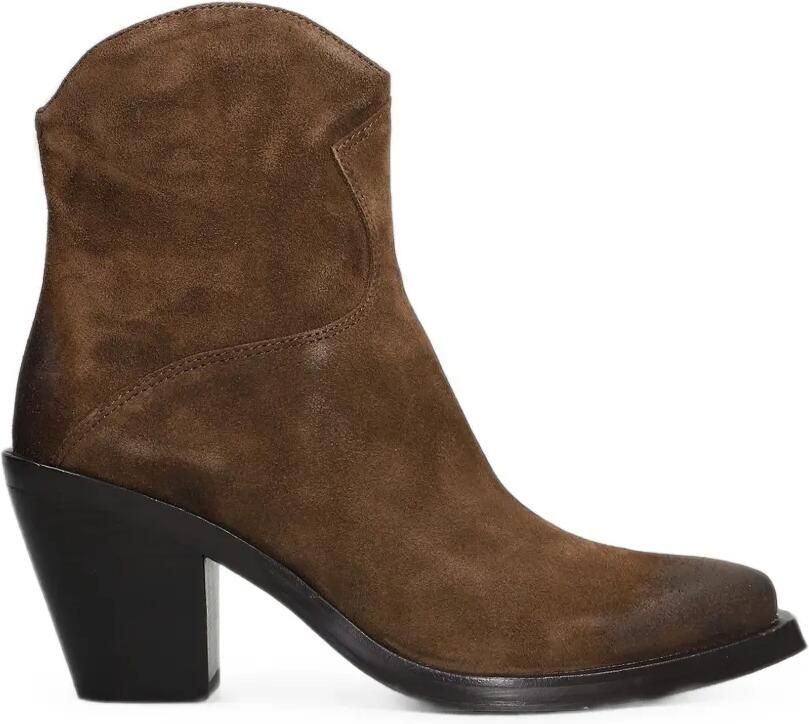 Ash Judy suède cowboylaarzen Bruin