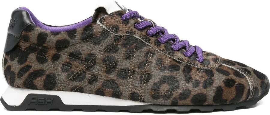 Ash Kill Bill leren sneakers met luipaardprint Bruin