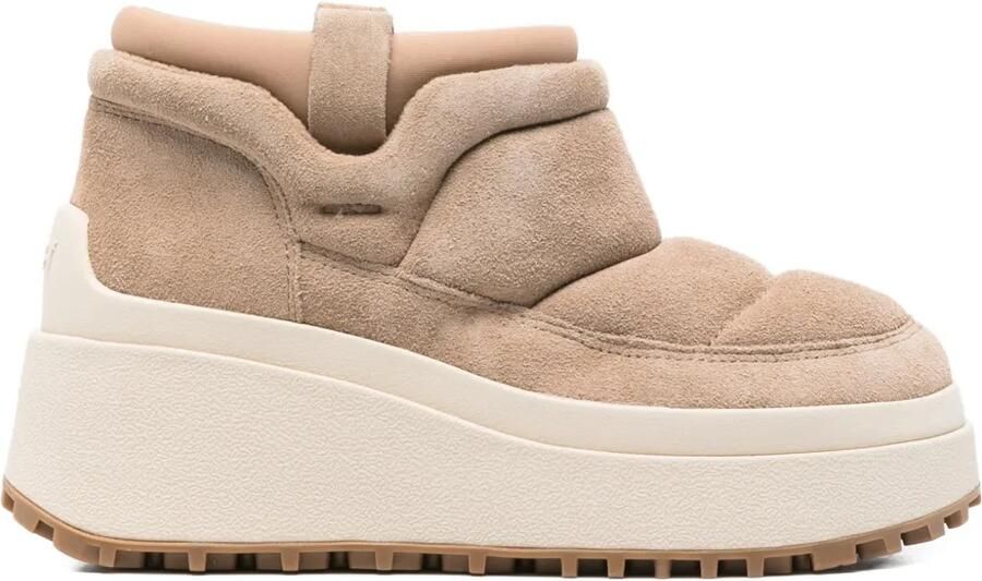 Ash Laarzen met plateauzool Beige